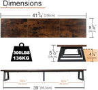 TEAMIX 42 inch Large Dual Monitor Stand Riser,TV Riser,Desk Shelf Organizer - Image 5