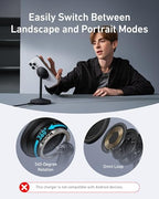 Anker MagSafe Charger, MagGo Qi2 15W 360-Degree Wireless Charger Stand - Image 5