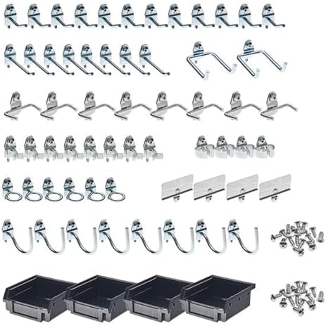 Triton Products 76964 DuraHook and Hanging Bin Assortment Kit, Black, Small by TritonProducts