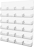 Marketing Holders Wall Business Card Holder with Hanging Hardware 24 Pocket Clear Acrylic Display Holds 3.5" x 2" Horizontal Printed Gift or Appointment Cards for Medical Facilities by MarketingHolders