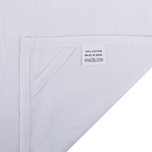 DG Collections 100% Cotton Flour Sack Towels – 24 Pack, 27x27 Inches, White, Lint-Free, Pre-Washed, Hemmed Edges – Reusable Kitchen Towels for Cleaning, Embroidery, Printing & Crafts - White - Image 4