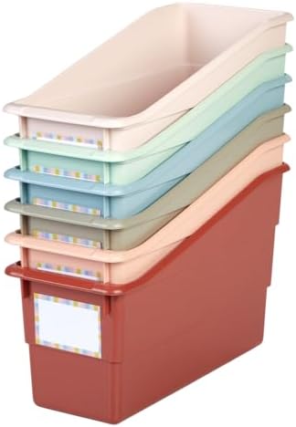 Really Good Stuff Durable Book & Binder Holders, Set of 6 Boho Colors by ReallyGoodStuff