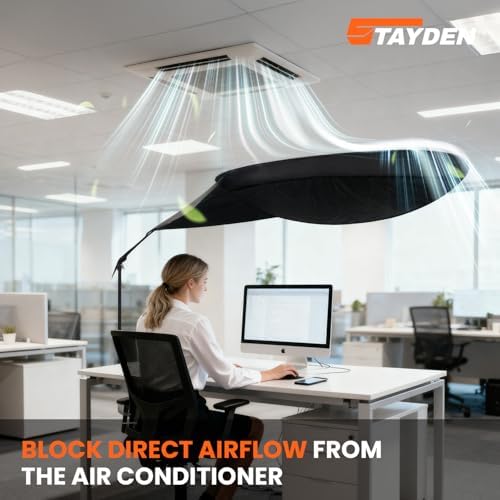 Office Cubicle and Desk Shade, Suitable for Cubicle to Block Light and Privacy Protection Cubicle Light Shield Black Diameter 65 inches - Image 6