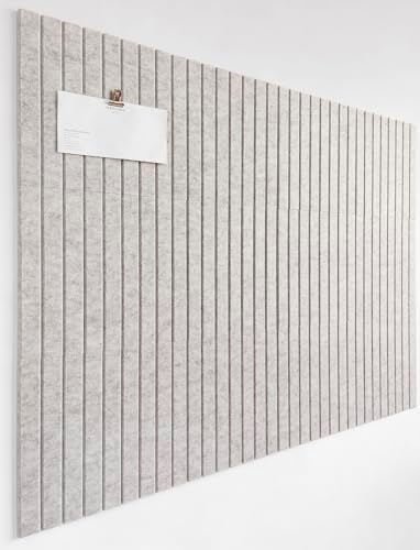 Slated Felt Bulletin Board Tiles | Cork Board Alternative for Walls | Wall Panels for Office & Home Decor | Aesthetic Pinboard & Photo Board | 12-Pack (11.8" x 11.8") with Adhesive | Barista by DesignerManufacturerofInnovativeBulletinBoardSolutionsforHomeOffice