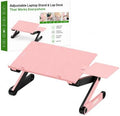 Uncaged Ergonomics Adjustable Laptop Stand for Desk, Cooling Riser (Pink) by UncagedErgonomics