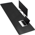 CENNBIE Leather Desk Mat Large, 63" x 19.6" Desk Pad Protector(Black) by CENNBIE
