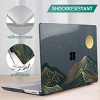 Mektron Case for 13.5" Microsoft Surface Laptop 5/4/3 with Metal Palm Rest Model 1951/1868, 2019/2021/2022 Release Plastic Hard Shell Cover with Screen Protector, Abstract Mountain C112 - Image 6