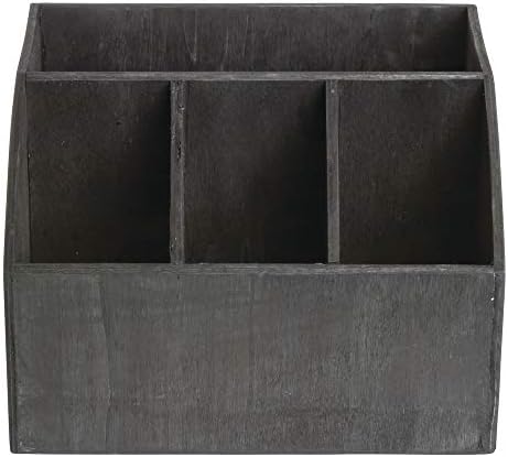 American Metalcraft PWBC7 Poplar Wood Caddy, Black, 7 1/2-Inches - Image 5