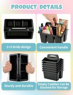 6 Pack Classroom Caddy Organizer with Handle, Table Caddy Classroom - Image 5