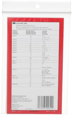 3M ScotchCode Pre-Printed Wire Marker Book SPB-04 - Image 2