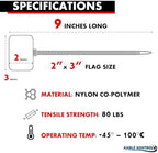 Kable Kontrol Cable Marker Identification Zip Ties 9 Inch 100 Pcs – Red - Image 2