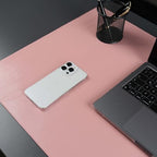 Jersey Genuine Calfskin Leather Desk Pad, Office Desk Mat with Non-Slip Bottom, Smooth Surface for Mouse & Keyboard, Desk Protector (36x19 inches) (Pink) - Image 5