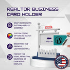 Custom Real Estate Business Card Holder | Realtor Card Holder – SOLD Sign for Real Estate Broker & Agents | Realtor Marketing | Realtor Gift (Design 1) - Image 3