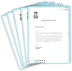 Light Blue Vinyl Folders, Heavy Duty Plastic Folders with Clear Front Pocket, Doctor Stuff, Letter Size L-Type Document Holder for Home, Office and Medical, Pack of 50 by DoctorStuff