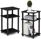 Furinno JUST Toolless 3-Tier Side Table Set of 2, Open Shelf, Americano by Furinno-FitsYourSpaceFitsYourBudget