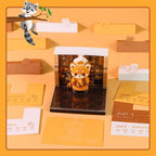 3D Calendar 2027,3D Desk Calendar 2027,Cute little raccoon Tear-Off Paper Sculpture Desk Calendars,3D Desk Calendar Memo Pad 2027,3D Memo Pad Creative Tear Away Weekly planner Carving Art Calendar Notepad,Gift,Paper sculpture calendar (Cute little racc... - Image 3