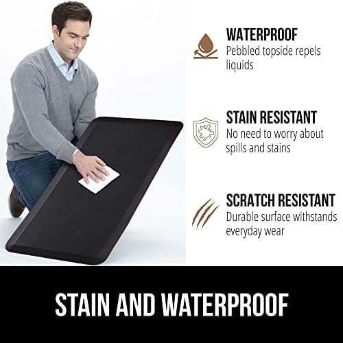 GORILLA GRIP Cushioned Antifatigue Kitchen Mat for Floor, 39x20, Black - Image 4