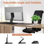 Jakeko Lay Flat Low Profile Monitor Stand - for 14-24" Screens Ergonomic Adjustable Desktop Mount with 100x100mm Compatibility - Steel - Image 2