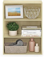 Furinno PASIR Book Shelf, 3-Tier Bookshelf, Storage Shelves Bookcase, 9.7 x 23.7 x 31.5, for Living Room, Bedroom, Home Office, Maple - Image 5