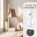 6 Pack Purse Stand Holder Handbag Display Stand, White - Image 4