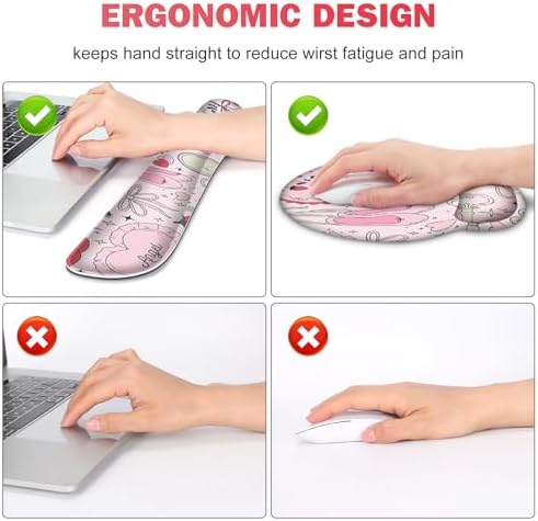 Gaming Mouse Pad, 4in1 XXL Mousepad Large Desk Mat, Cute Desk Pad Protector - Image 3