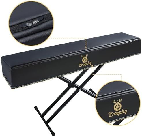 Piano 88 Keys Keyboard Dust Cover with Music Stand Opening of Zipper Design, Dust Proof Cover Compatible for Roland FP30 FP30X Digital Pianos Keyboards - Image 2