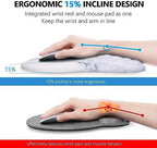 Ergonomic Mouse Pad with Wrist Support and Keyboard Wrist Rest Set - Image 2