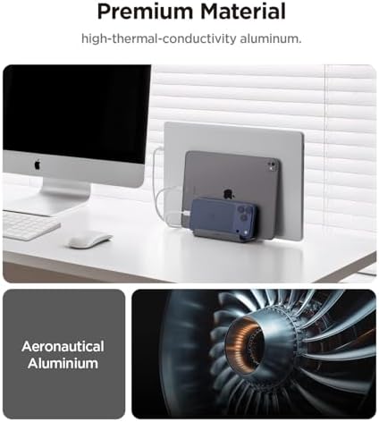 Spigen Vertical Laptop Stand Holder for Desk - Image 5