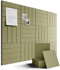 Fluxynara Felt Bulletin Board & Cork Board Alternative, Olive Green by FLUXYNARA