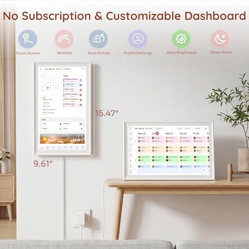 Ingnok Digital Calendar, No Subscription 15.6" Smart Family Planner - Image 4