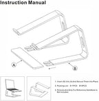 Laptop Stand,Ergonomic Aluminum Laptop Mount Computer Stand,Detachable Laptop Riser,Notebook Holder Stand,All 10-17.3" Laptops (Sky Blue) - Image 7