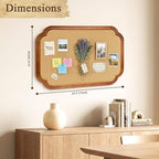 Scalloped Edge Wooden Frame Cork Board 30x20in (75x50CM) - Image 2