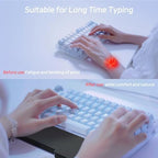 Acrylic Keyboard Wrist Rest - TENKEYLESS 80% Keyboard- Mechanical Keyboards Ergonomic Palm Rest for Computer Keyboard,Anti-Slip Base,Wrist Pad for Laptop,Office & Home-Easy Typing (Black) - Image 6