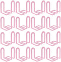 Chunful 24 Pcs Pink Metal BookEnds Shelves, 7.5 x 5.75 x 3.5 in by Chunful