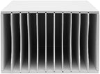 Vertical Desktop Literature Organizer, 11‑compartment File Sorter, White - Image 2