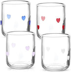 SiliFine 4 PCS Heart Icon Juice Glasses - Image 2