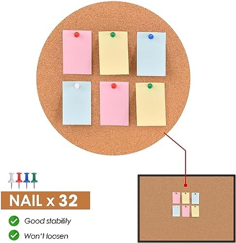 2-Pack Cork Board Bulletin Board 24 x 36, Black Aluminium Framed 2 x 3 Corkboard, Office Board for Wall Cork, Large Wall Mounted Notice Pin Board with 32 Push Pins for School, Home & Office - Image 4