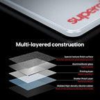Pulsar Gaming Gears Superglide Pad v1 Glass Mouse Pad, L, White - Image 3