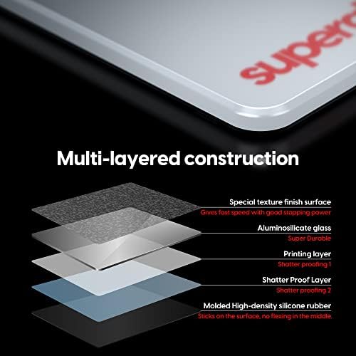 Pulsar Gaming Gears Superglide Pad v1 Glass Mouse Pad, L, White - Image 3