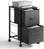 DEVAISE 2 Drawer Mobile File Cabinet, Rolling Printer Stand by DEVAISE