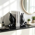 Resin Hippo Bookends Set of 2 for Bookshelf Office Desk Living Room Decor - Image 7