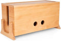 COREMINDED Extra Large Cable Management Box, Wood Cord Hider Box & Organizer for Power Strip, TV Wires & Desk Cable Storage by COREMINDED
