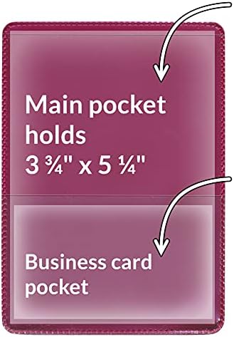 StoreSMART® - Maroon-Back Auto Insurance & ID Card Holders - 50 Pack - RFS20-MM50 - Image 2
