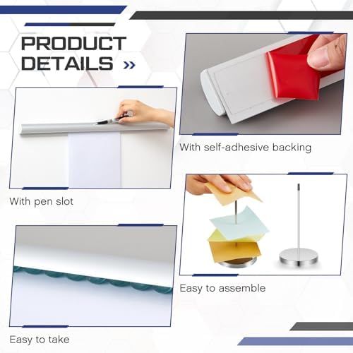 16/18/24/36" Restaurant Ticket Holder Set with 2 Spikes,24 Inch,Pen Slot - Image 3