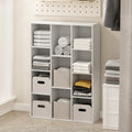Furinno Reed Closet Organizers and Storage, 11-Cube Closet Organizer, Open Shelf Closet Storage, for Wardrobe, Bedroom, Living Room, White by Furinno-FitsYourSpaceFitsYourBudget