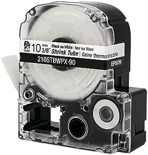 LABELWORKS Epson 210STBWPX-90 Shrink Tube - Black on White - 10mm, AWG 4-12 - Image 6
