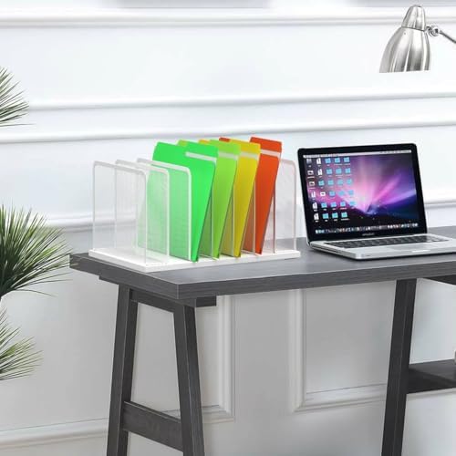 Kuntine.B 7-SectionUpright Desk File Organizer White 2 Pack - Image 4