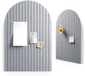 Large Arched Felt Bulletin Board 35.4''×23.6'', Soft Gray by FLUXYNARA