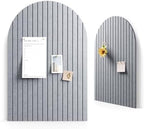 Large Arched Felt Bulletin Board 35.4''×23.6'', Soft Gray by FLUXYNARA