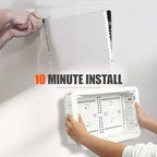 in-Wall Media Box - TV Cable Management Kit, Structured Media Enclosuree, Home Theater Box, Compatible with Roku, Apple TV, Samsung One Connect Mini - WiFi Friendly, Dual Purpos, White-9" - Image 5